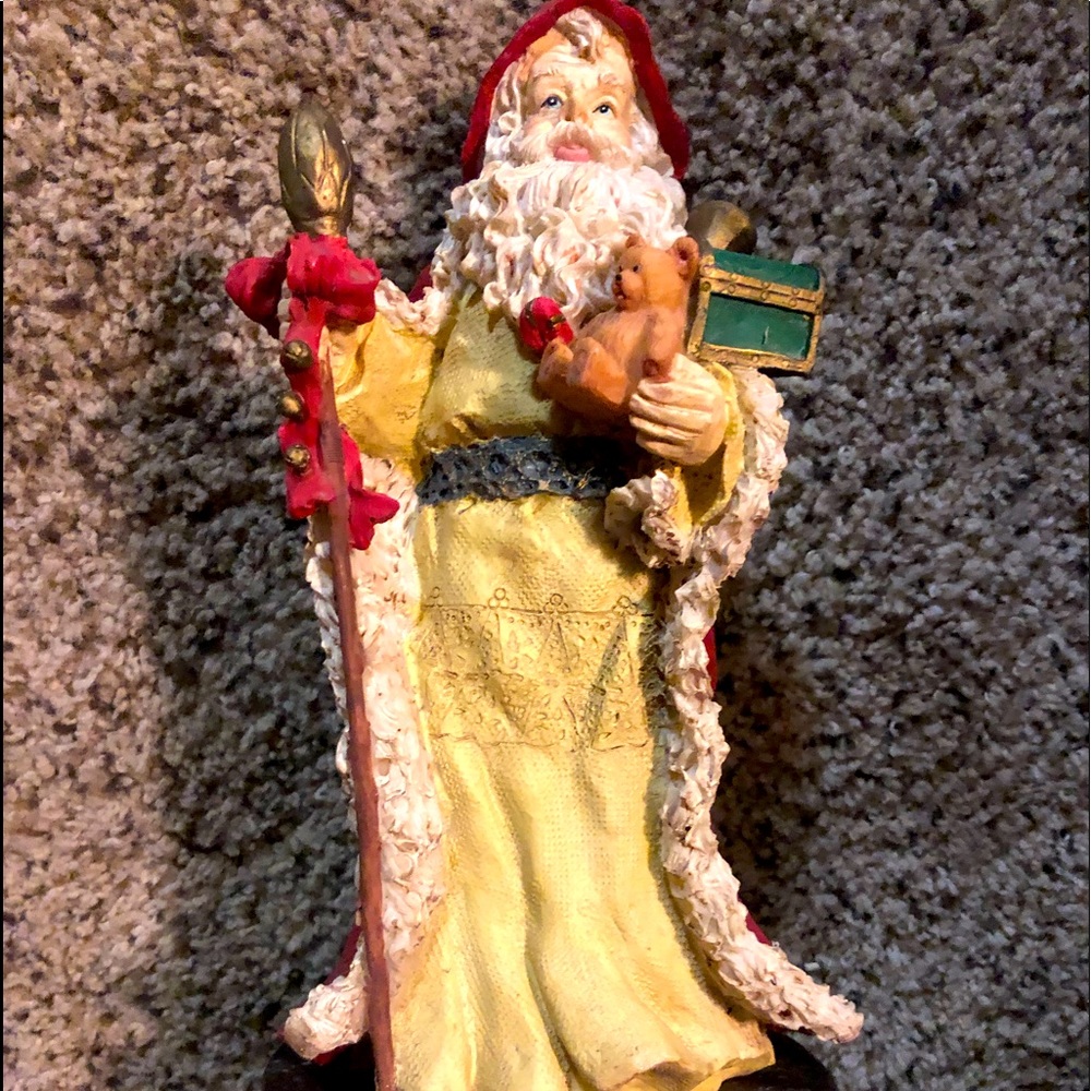 Vintage Ol St Nick wind up music statue